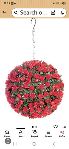 Artificial 23cm rose - 23cm,