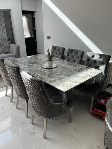 Grey italian marble dining - italian,