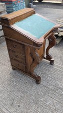 Vintage solid wood Davenport 6