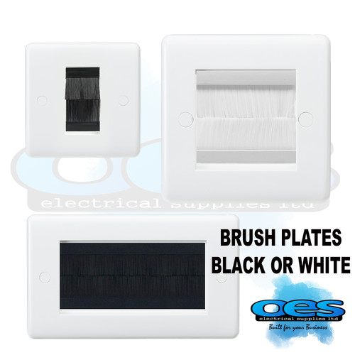 Brush outlet cable entry wall - brush,