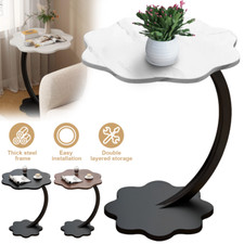 C-Shaped Compact Sofa Side End