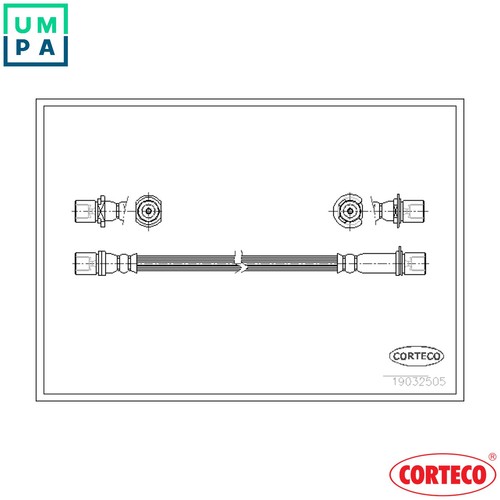 Brake hose 19032505 - 19032505, for