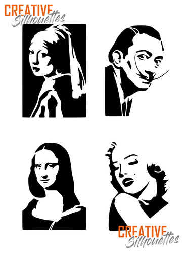 Portraits famous faces - portraits,