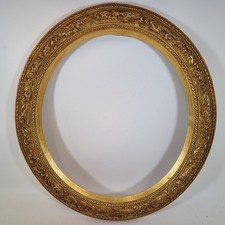 Antique 19thc oval gilt - antique,