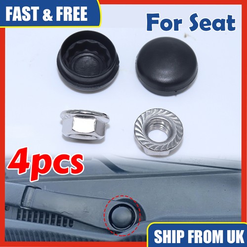 Front wiper arm nut cap - front,