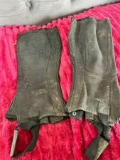 Black Suede Half Chaps