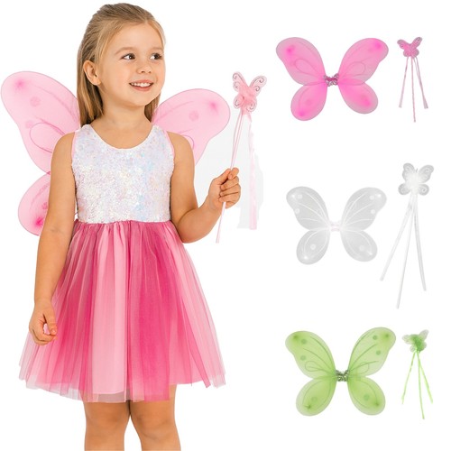 Girls butterfly glitter wings - girls,