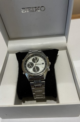 Seiko panda chronograph - seiko, silver