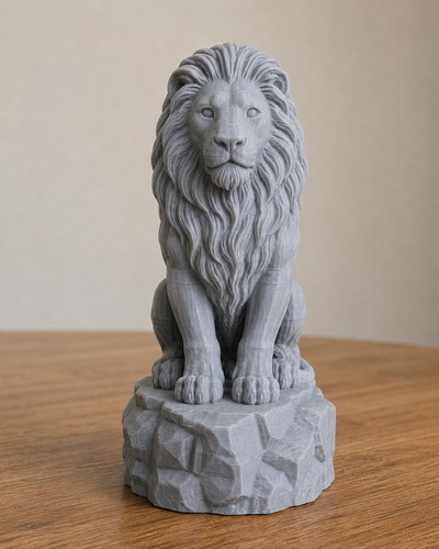 Lion stone statue - lion,