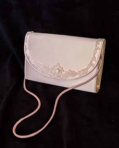 Vintage evening satin bag - vintage,