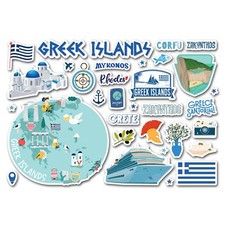 A5 Sticker Sheet Greek Islands