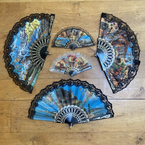 Vintage spanish hand fans - 5,
