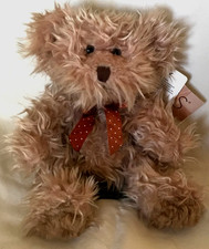 Russ Berrie Bears From The Past Shaggy RADCLIFFE Sitting Bear with Tags 8" Tall