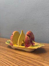 1930s Vintage Royal Winton Two Slice Tiger Lily Toastrack