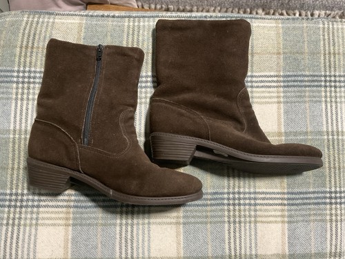 Vintage 50s 60s - brown, suede