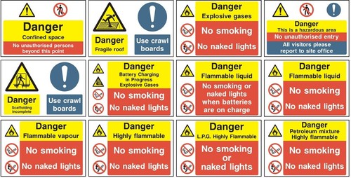 Pack danger signs - pack, |