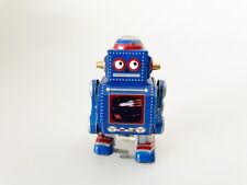 Little Blue Robot Tin Toy