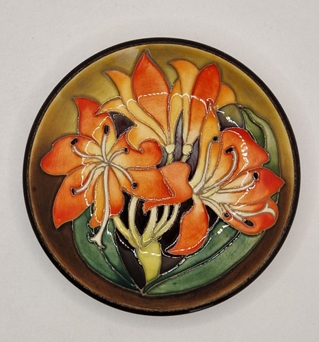 Moorcroft natal lily coaster - lily,