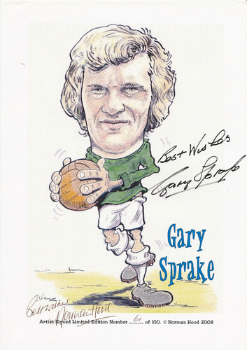 Gary sprake hand signed - gary,