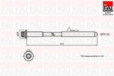 FAI B1630 Head Bolts