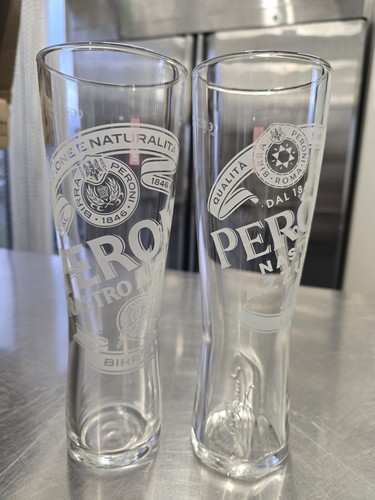 Peroni pint glasses - glasses, x