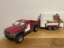 Schleich 42346 Pick Up And Horse Trailer Not 100 % Complete Read Description