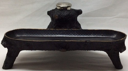 Ink well desk - desk, pen