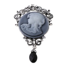 Cameo Brooch Pins Antique Vintage Cameo Lapel Pins Decor Women Gift