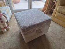 Pouffe footstool with storage