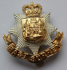 British Army, The East Surrey Regiment Cap Badge. Birmingham Mint. (O11)