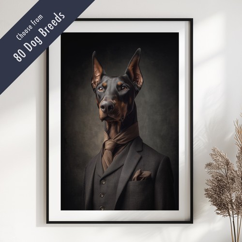 Smartly dressed dog portrait - smartly,