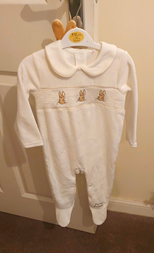Peter rabbit white - white, footed