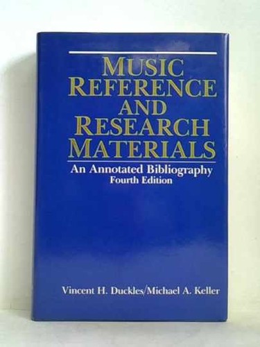 Music reference and research - and,