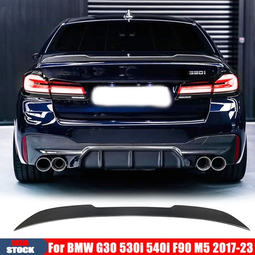 Dry carbon fiber trunk spoiler - fiber,