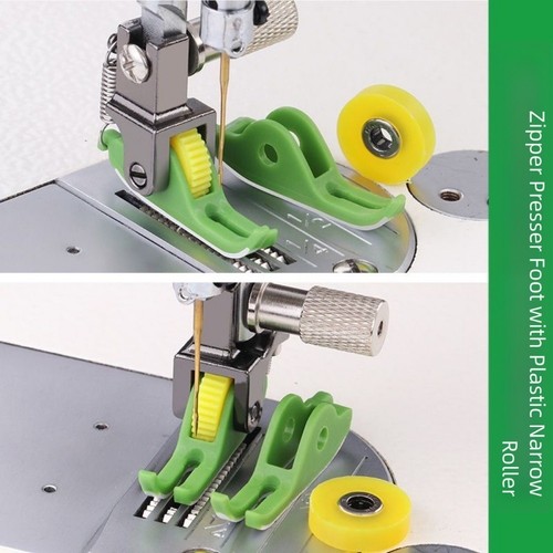Sewing machine roller presser - machine,