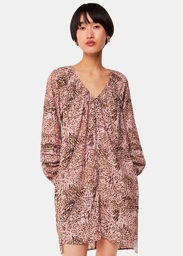 Whistles pink animal print - pink,