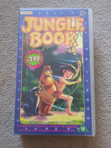 Jungle book vcr tape - book,