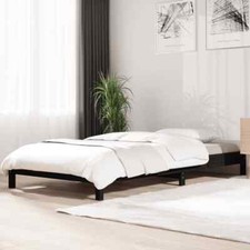 Stack Bed Black 75x190 cm
