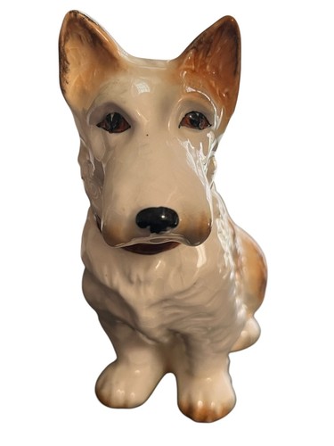 Sylvac terrier dog sitting - terrier,