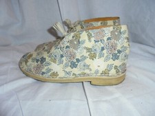 CLARKS WOMEN LIBERTY ART FABRICS LACE UP ANKLE BOOT SIZE UK 7 EU 41 US 9 VGC