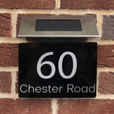 Personalised Solar Light Door