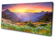 Landscapes Sunset Mountains