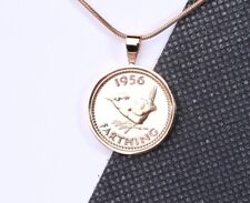 Farthing Coin Pendant - Choose the Metal Colour - Choose The Year- Birthday Gift