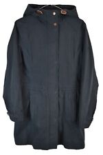 TIMBERLAND Waterproof Blue Rain Coat size S Womens Full Zip Hooded Walking