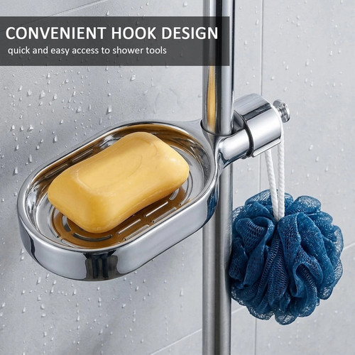 New twist shower rail - twist-on, soap