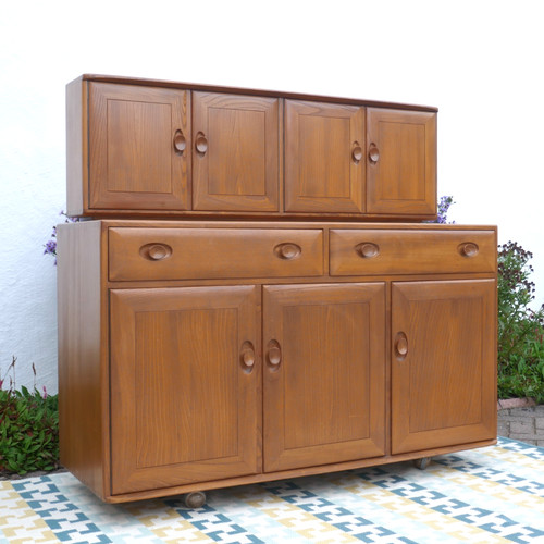 Vintage ercol blue label - blue, 1960s