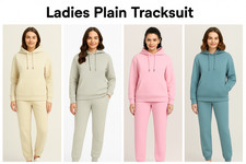 Womens Ladies Tracksuit Plain
