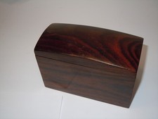 Antique Rosewood  Dome Top Fold Out Cigarette Box circa 1920s