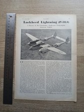 WW2 Lockheed Lightning P38/J