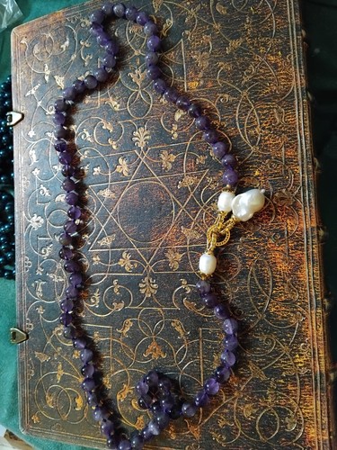 Vintage necklace amethist - vintage,